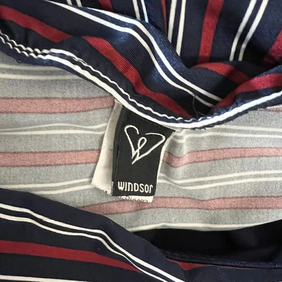 Windsor Tube Top Jumpsuit Size Medium One Piece Striped Pattern Stretch Pull On - Picture 6 of 6